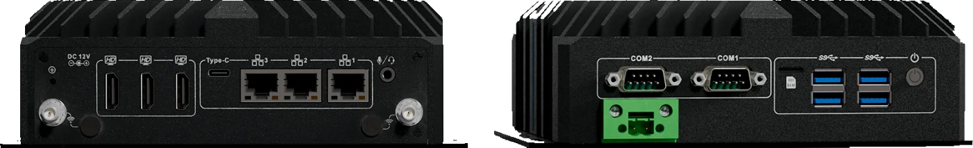 PowerBrick DV front and rear I/O