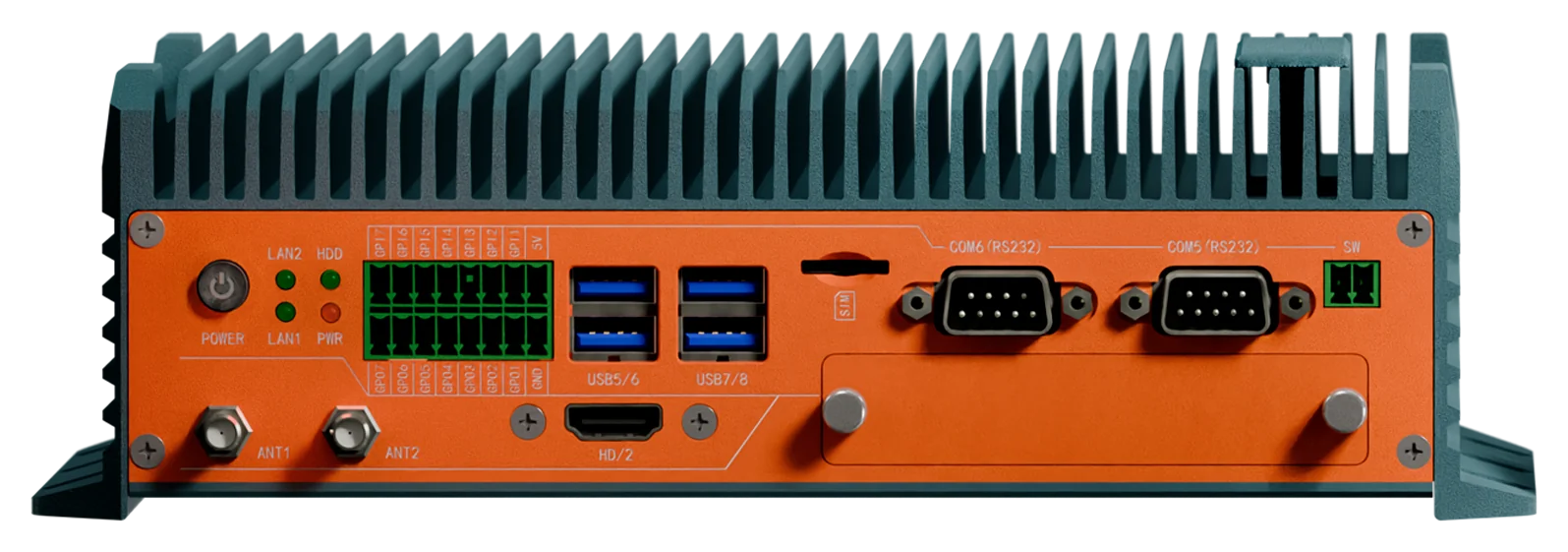 PowerBrick GTG2 front I/O plate