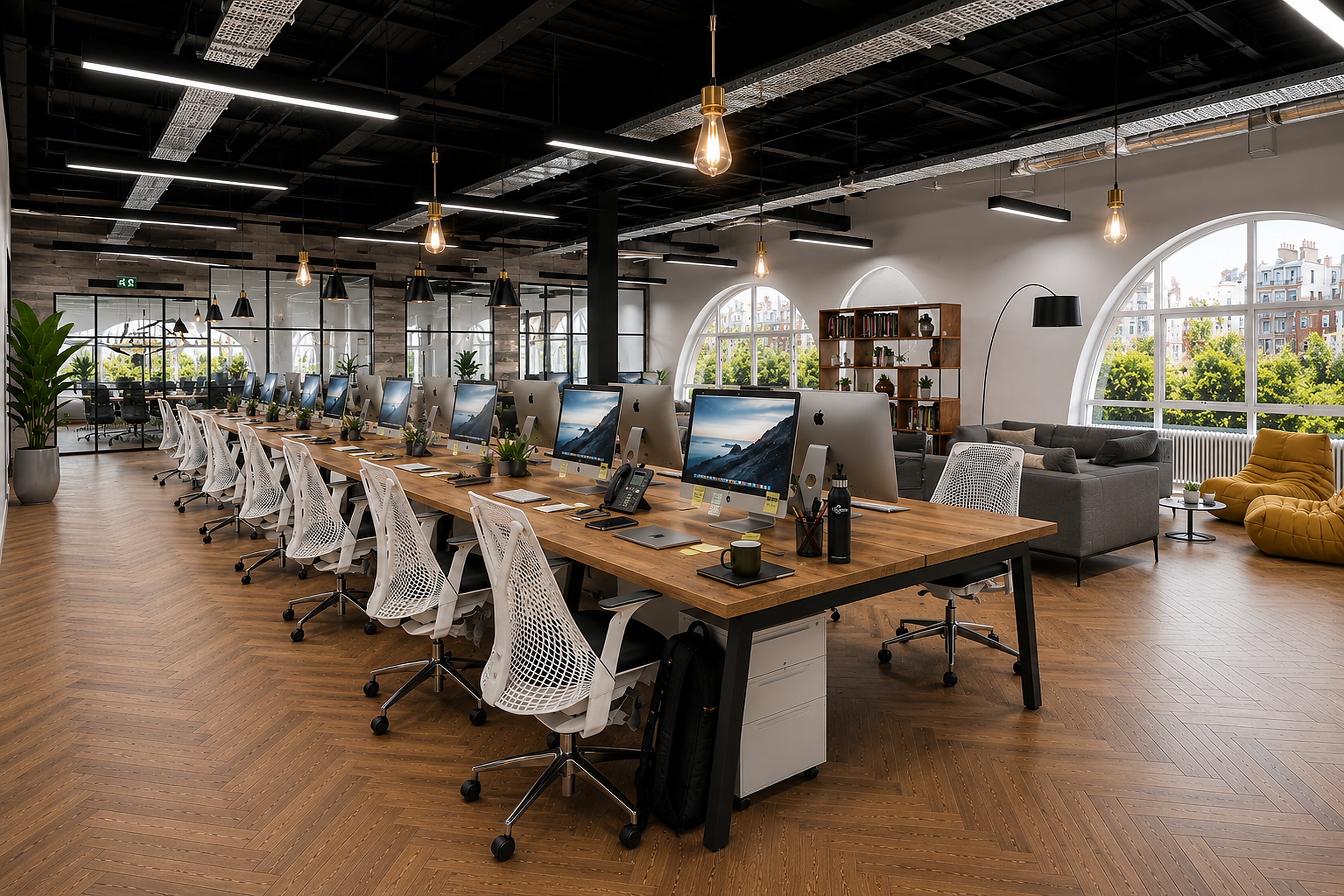 A 3,713 sq ft office design and fit-out for SamKnows at 135 Park Street, with Crittall-style glazing, bespoke joinery and upgraded amenities.