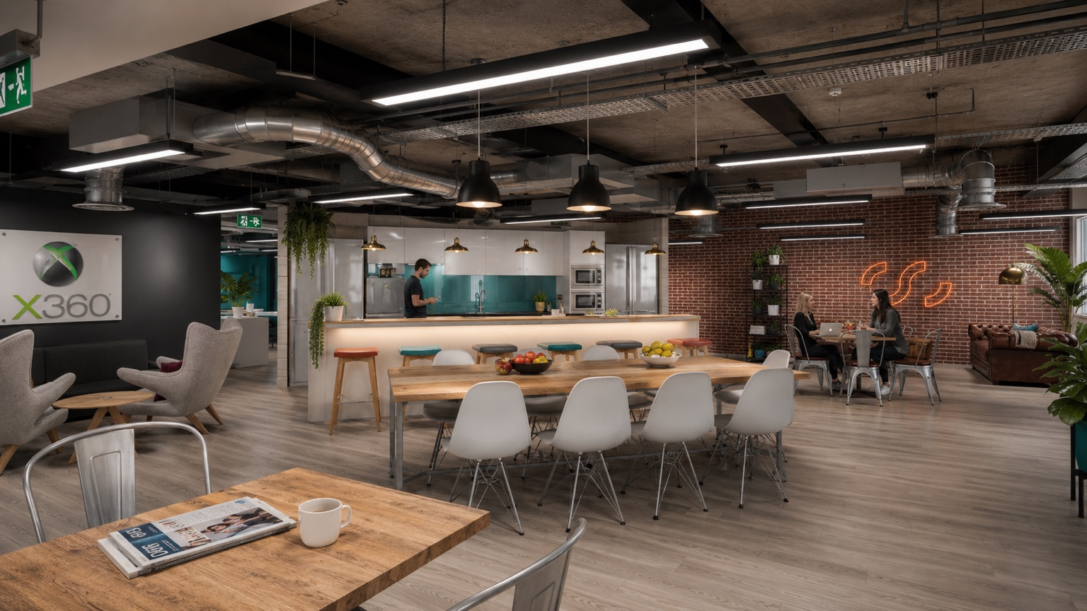 A circa 6,000 sq ft Cardiff workplace for Currencycloud, adapting the fintech client’s agile, collaborative office identity for a second location.