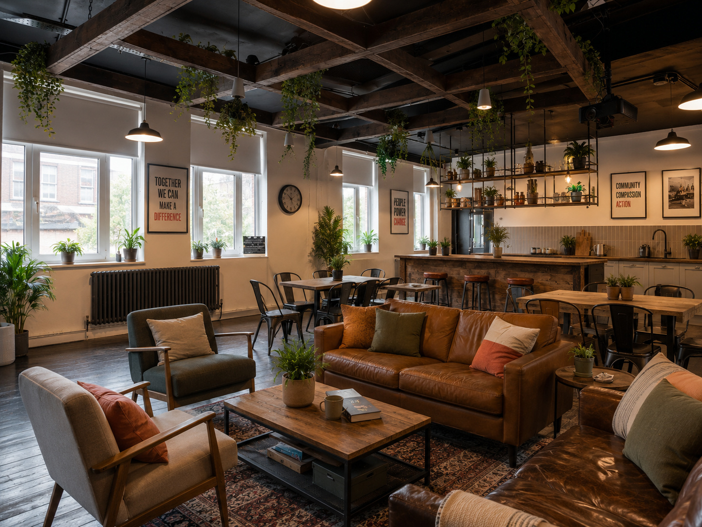 A flexible 6,000 sq ft Farringdon workplace for Movember Foundation, delivered in six weeks with reclaimed elements and adaptable campaign space.