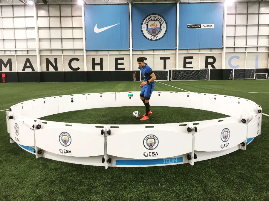 Icon Rings reaction target game at TURF ATX