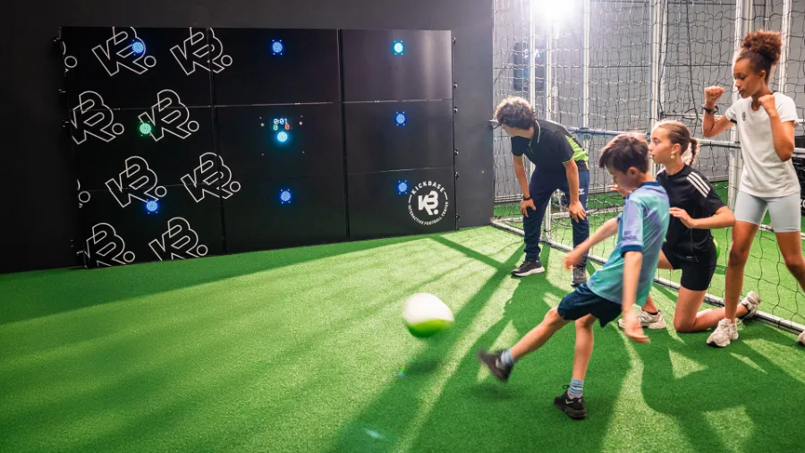 Precision Wall light up target shooting game at TURF ATX