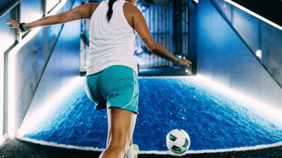 Power Shot kick speed challenge at TURF ATX