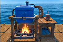 Original Raft-themed illustration of simple purifier