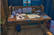 Original Raft-themed illustration of research table