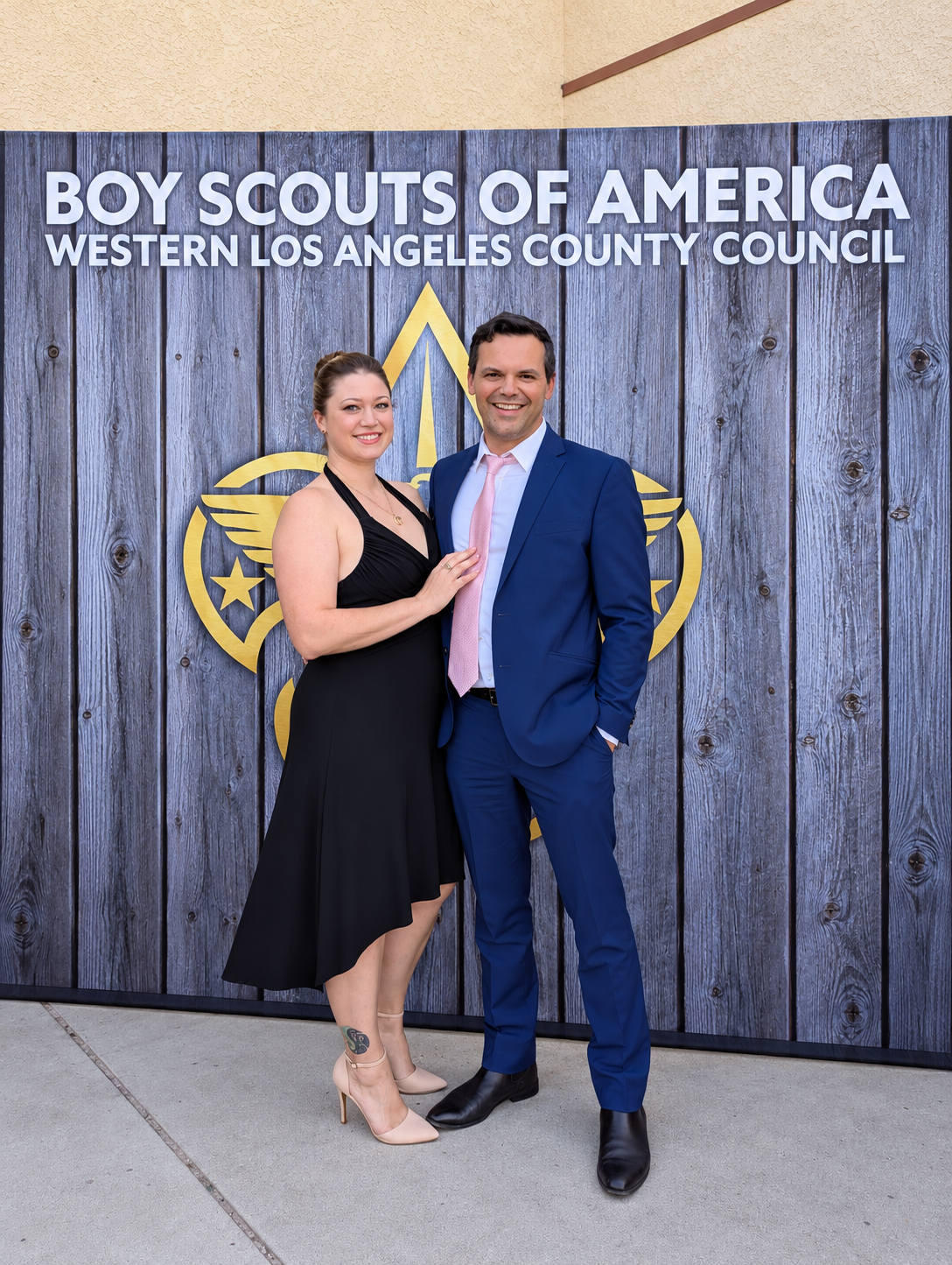 Matias Baker Masucci and Briann at a scouting gala.