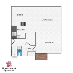 1x1 floor plan image