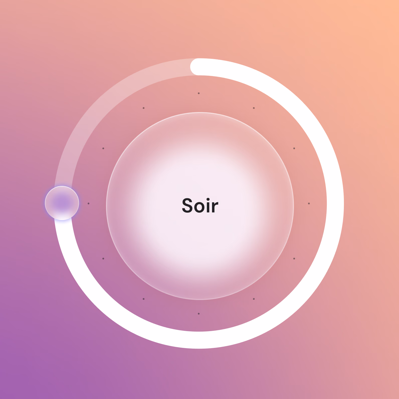 Illustration du rituel Solence : le soir
