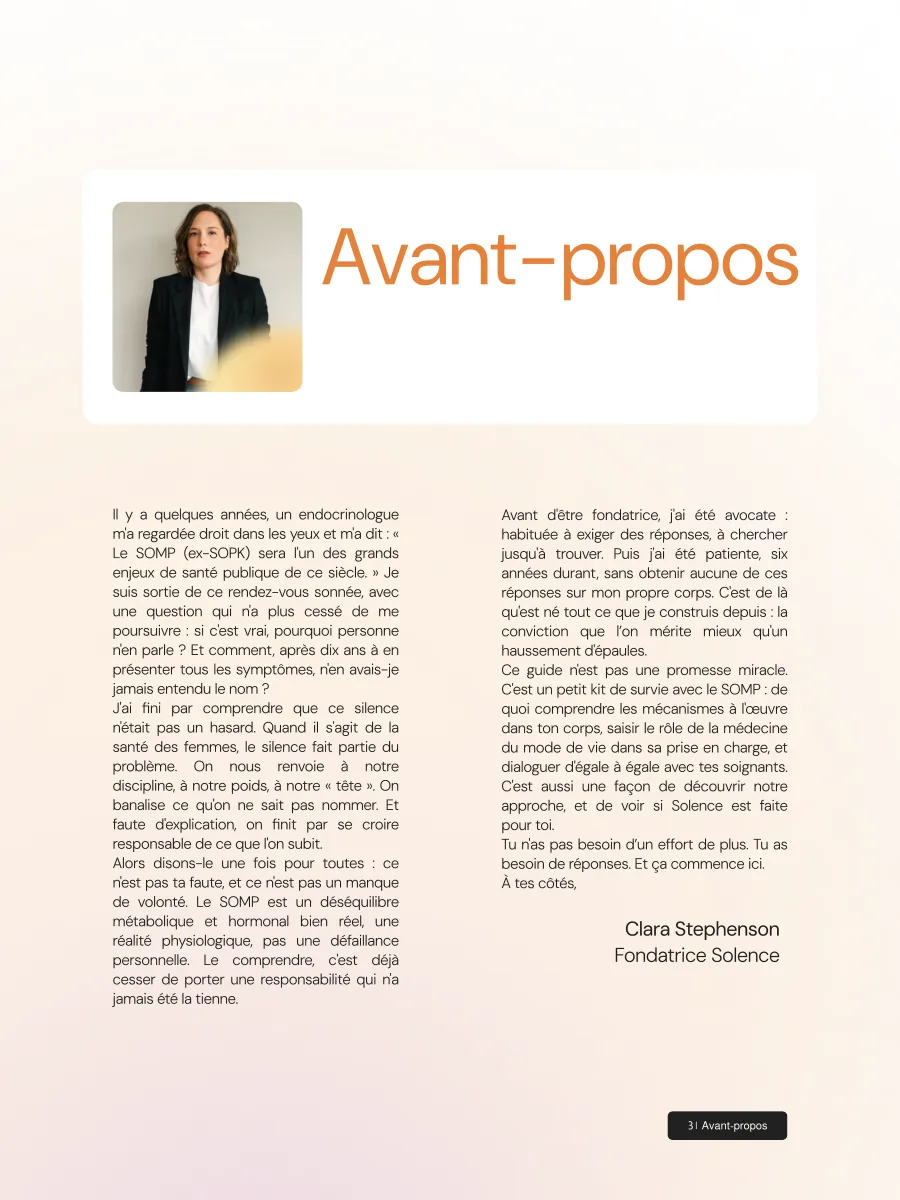 Page 3 du guide : avant-propos