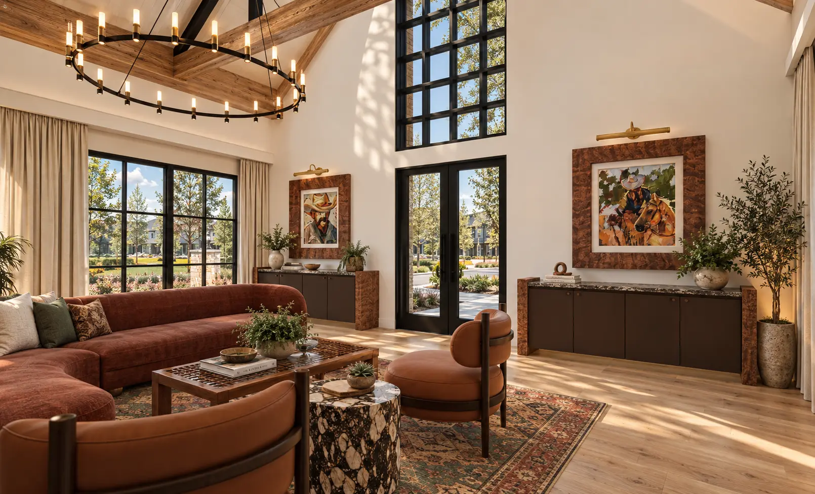 Leasing office rendering
