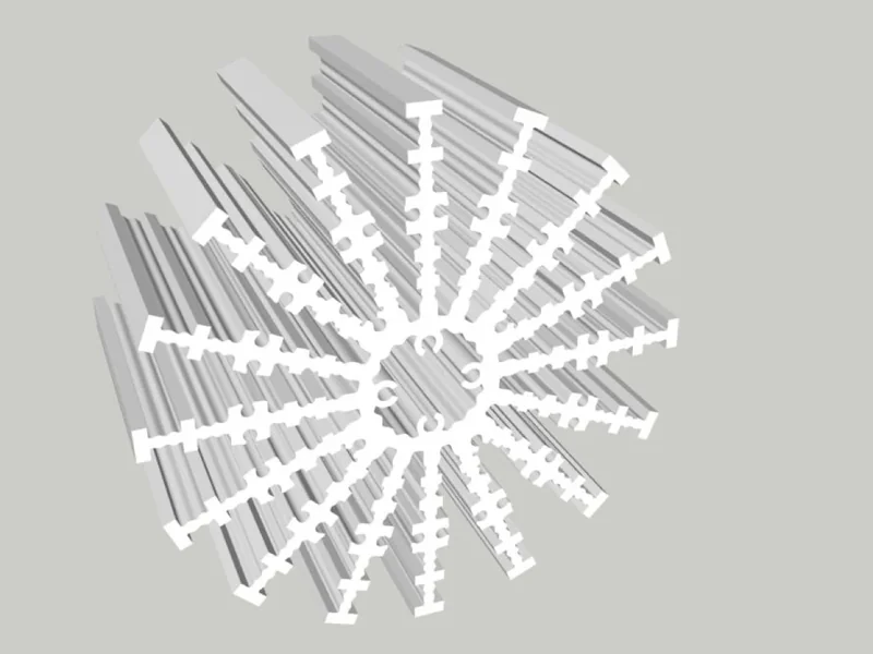 Aluminum heatsink profile