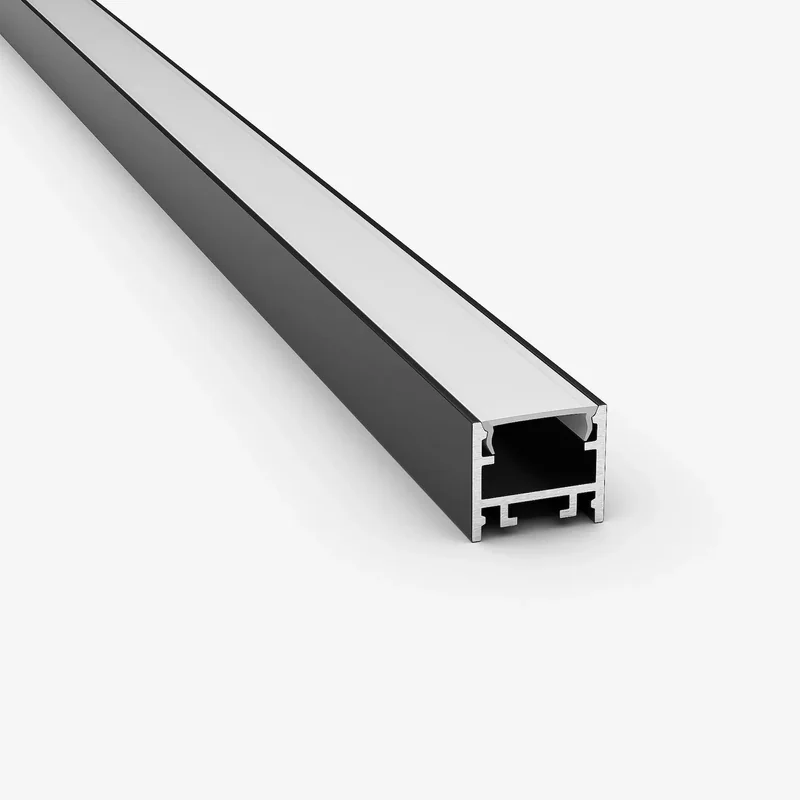 915S ASL – 17 mm Siyah Zemine Montaj LED Kanalı