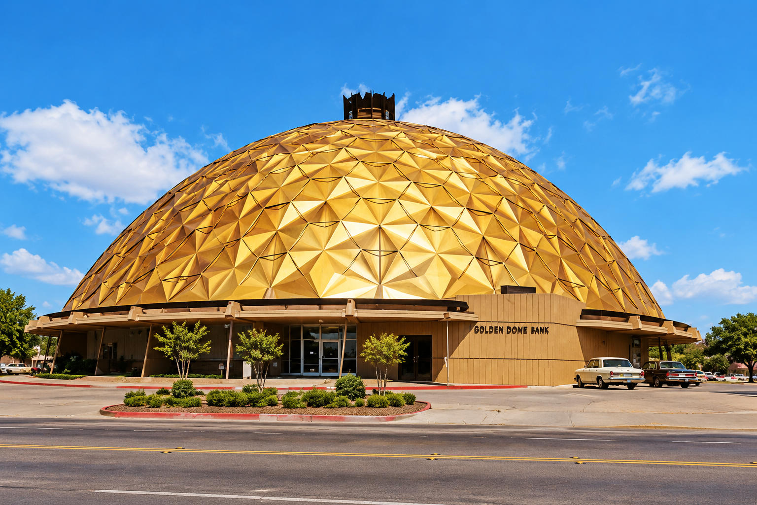 Googie is back on the boulevard: a bank, a bowling alley, and a car wash get a second act