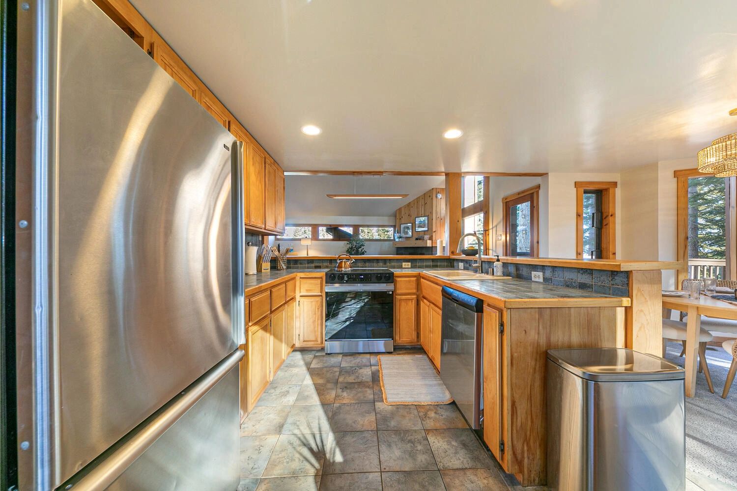 Updated kitchen in Tahoe Donner
