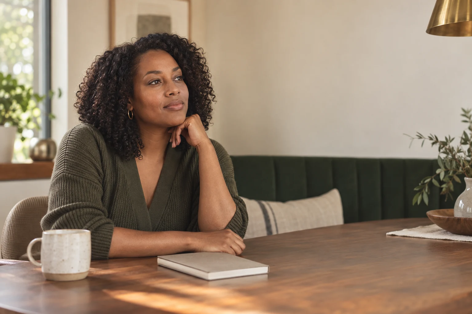 Patient in a calm fertility consultation