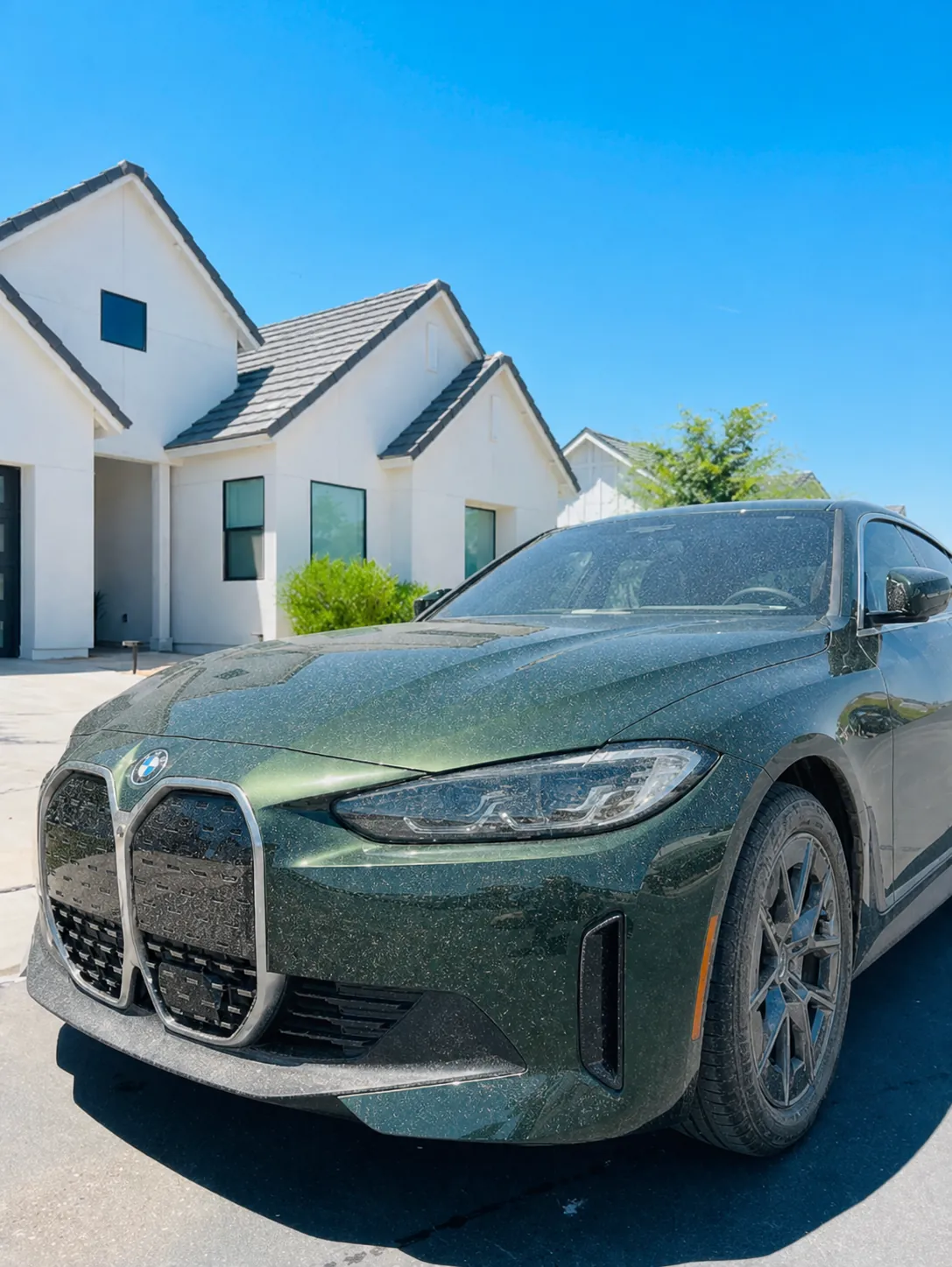 Vehicle before professional detailing