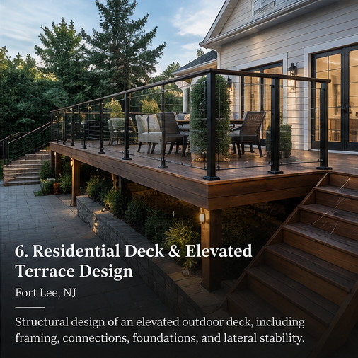 Concept: residential deck and elevated terrace design