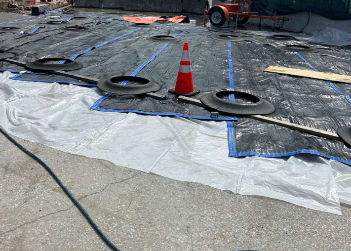 Placed concrete