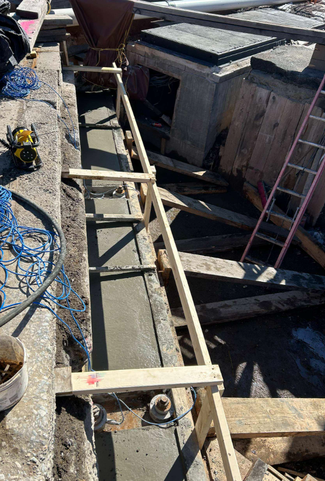 Braced excavation support