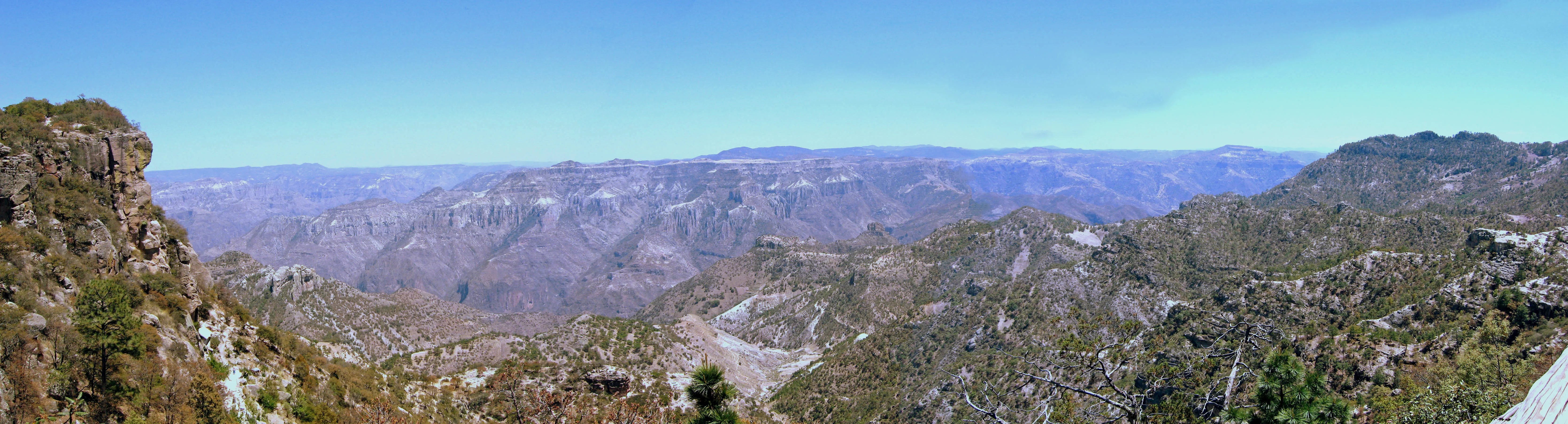 Panoramic view of Copper Canyon in Chihuahua, Mexico