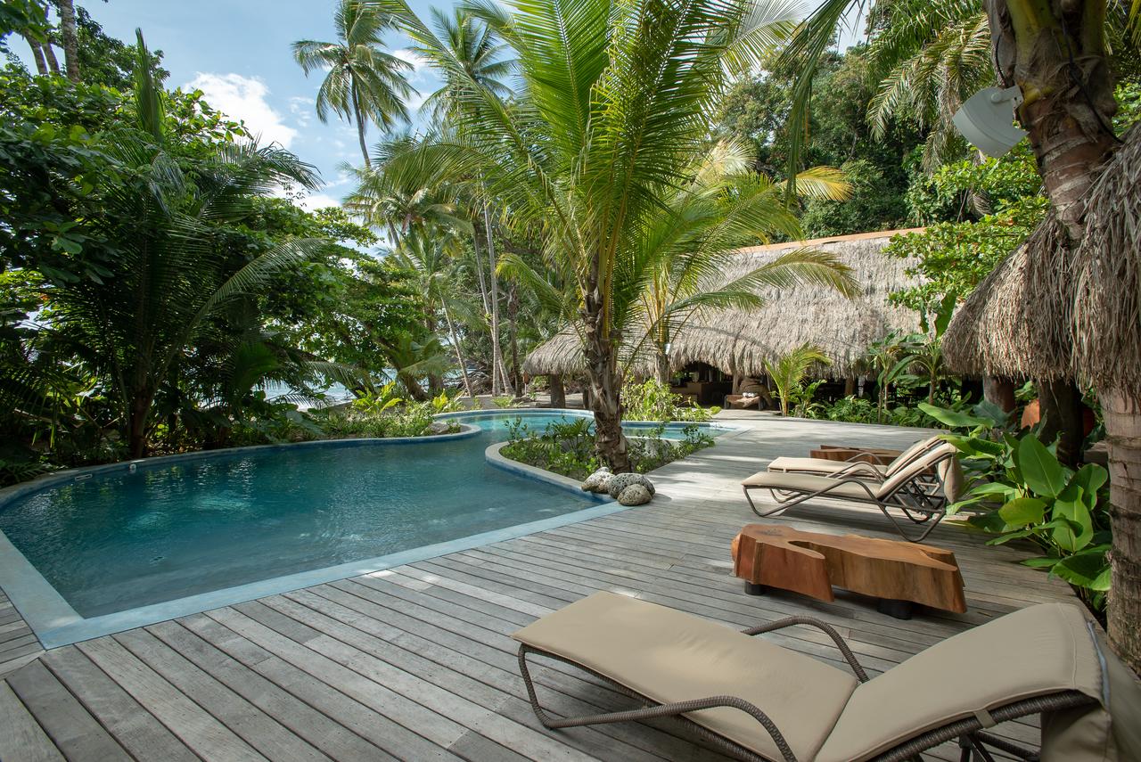 Private island Panama Gulf of Chiriqui Isla Palenque resort pool
