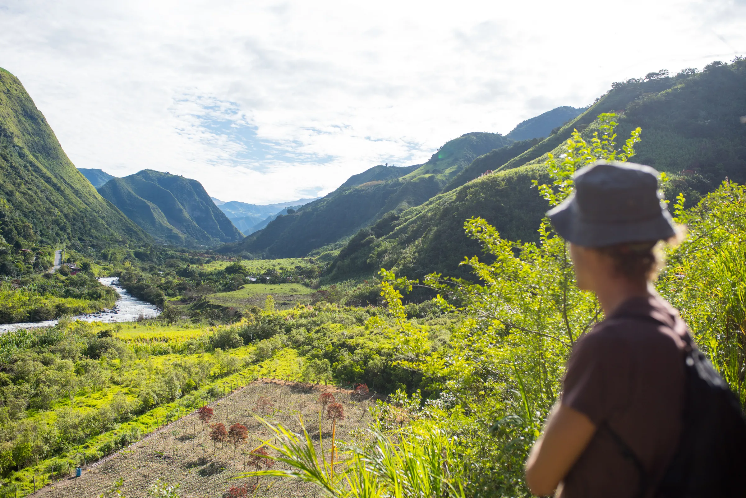 ecuador andes cloud forest islands andes valley hiker