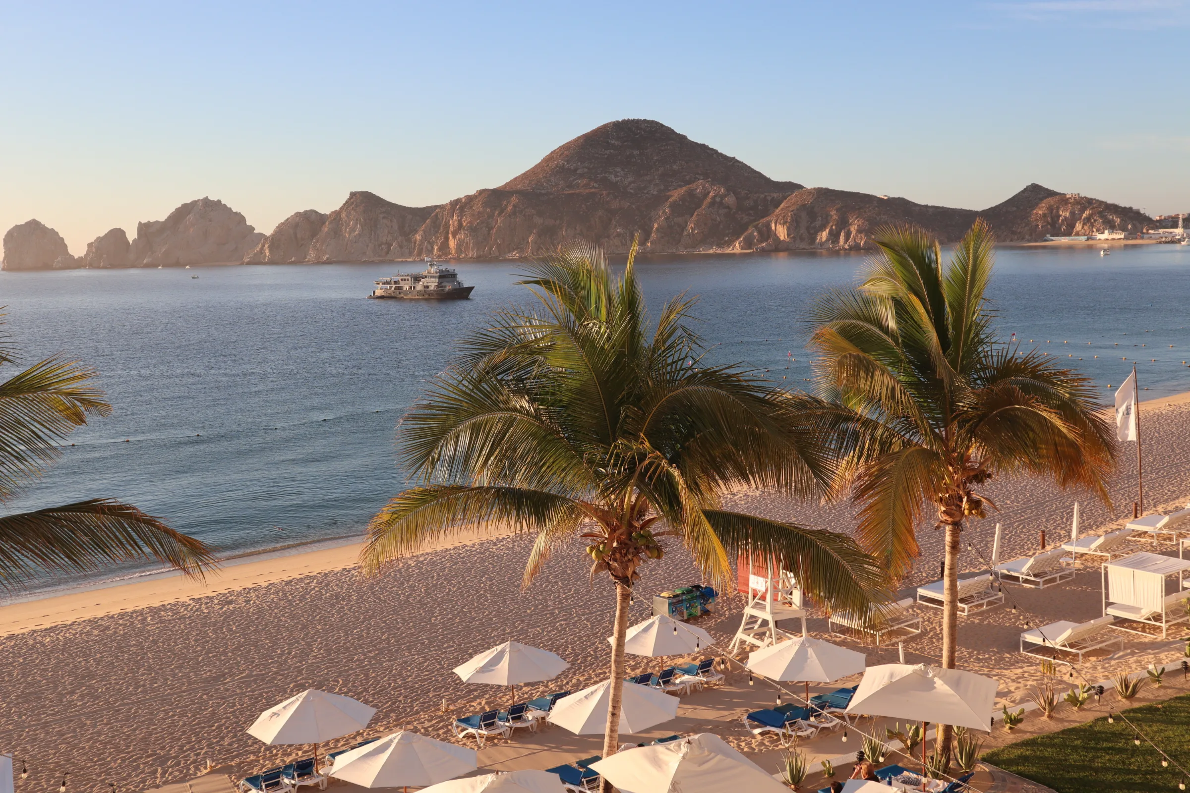 View across the bay toward Land's End in Cabo San Lucas, Los Cabos