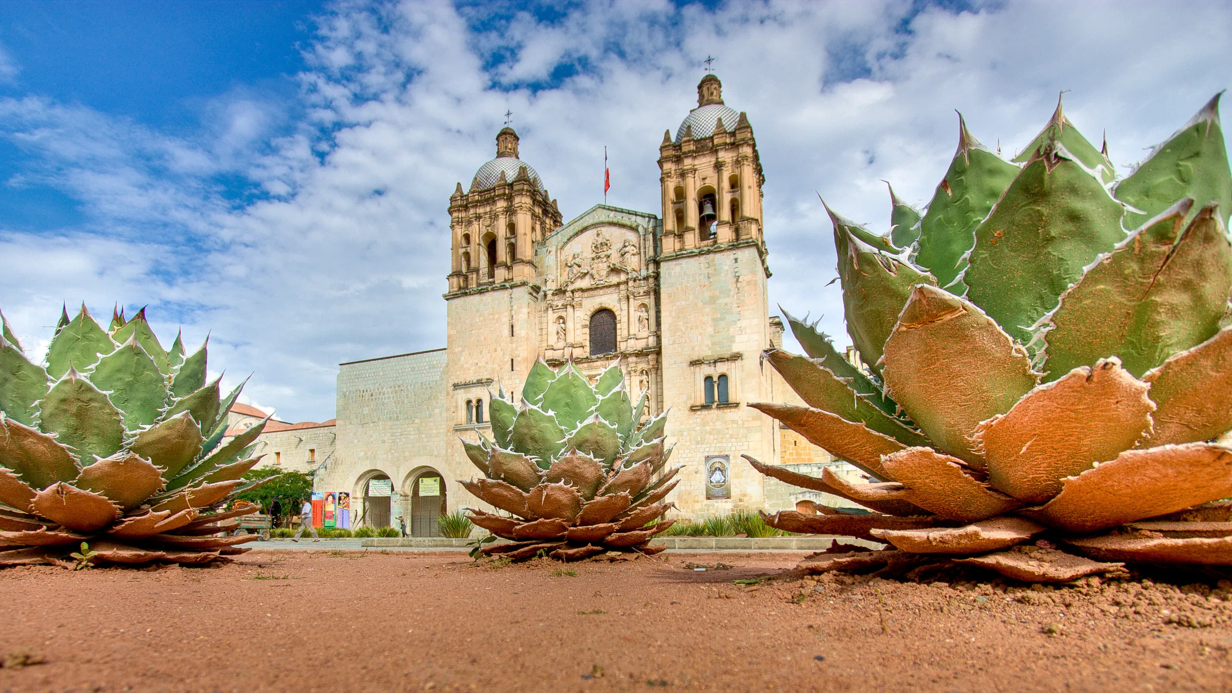 A colonial church in Oaxaca, Mexico
