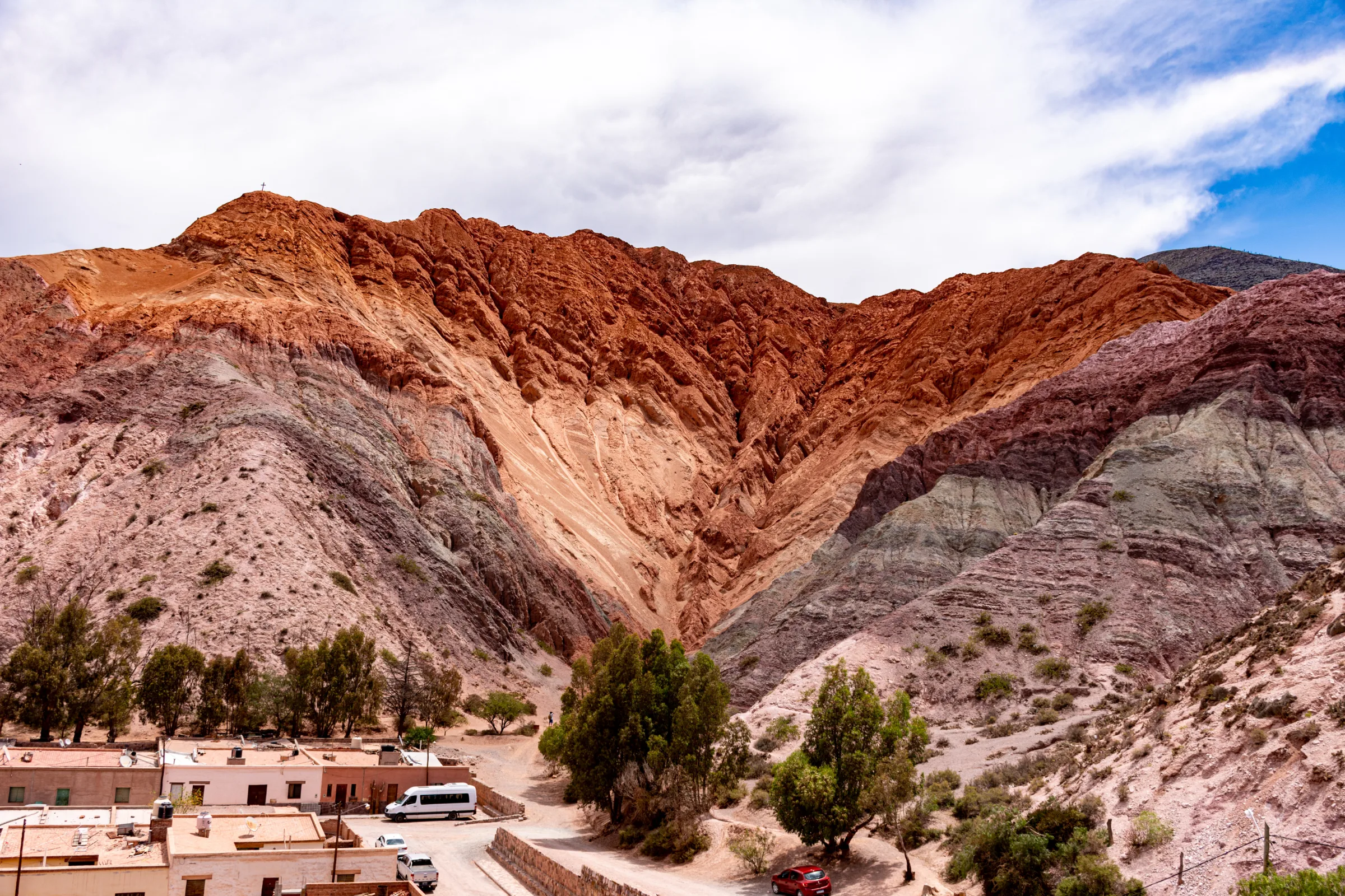Colorful mountains of northwest Argentina between Salta and Jujuy