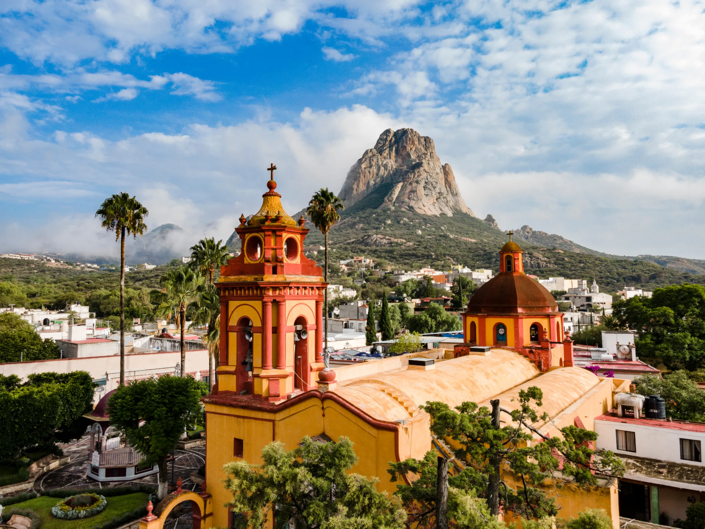 The Peña de Bernal monolith in Querétaro, Mexico