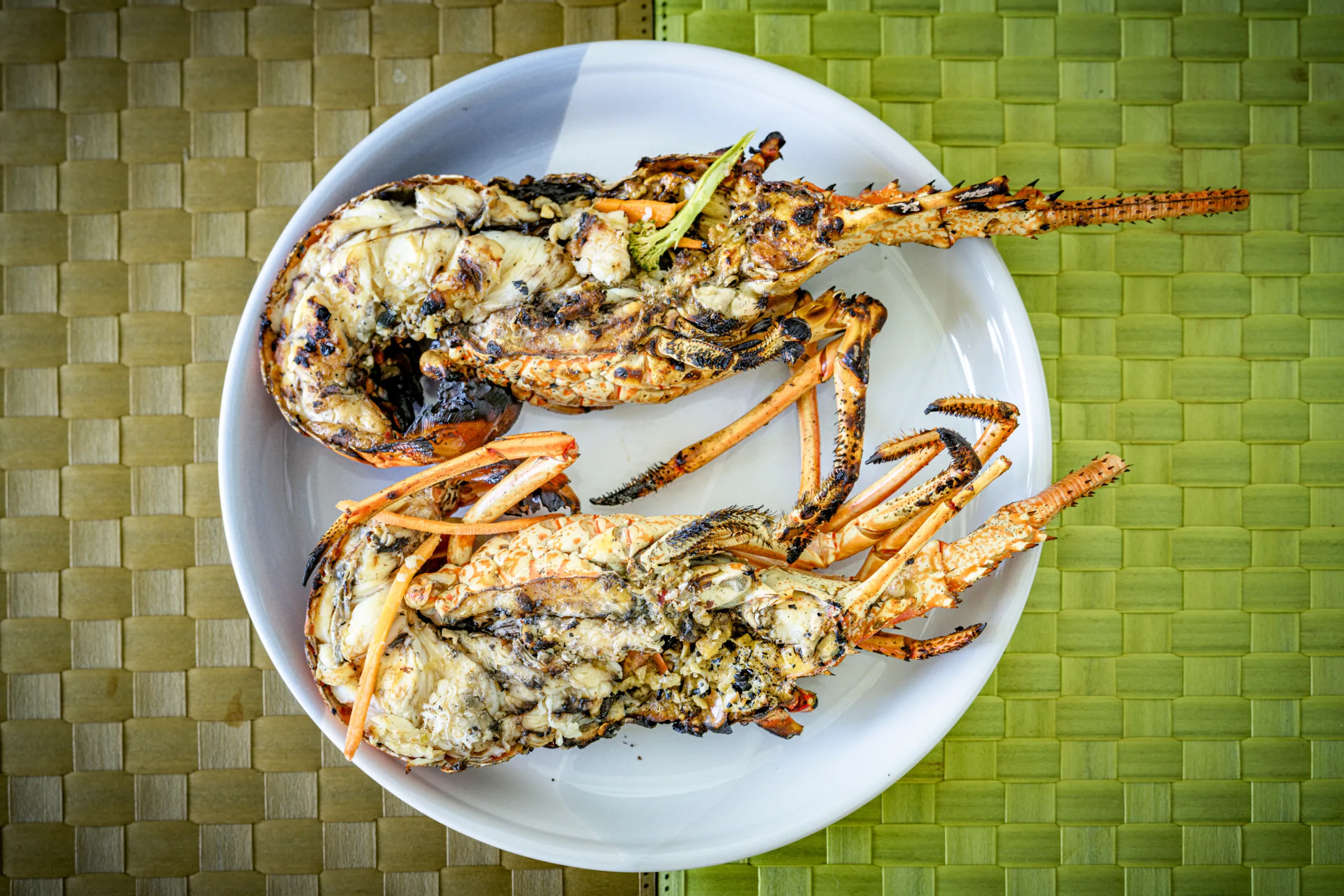Grilled lobsters in Antigua and Barbuda