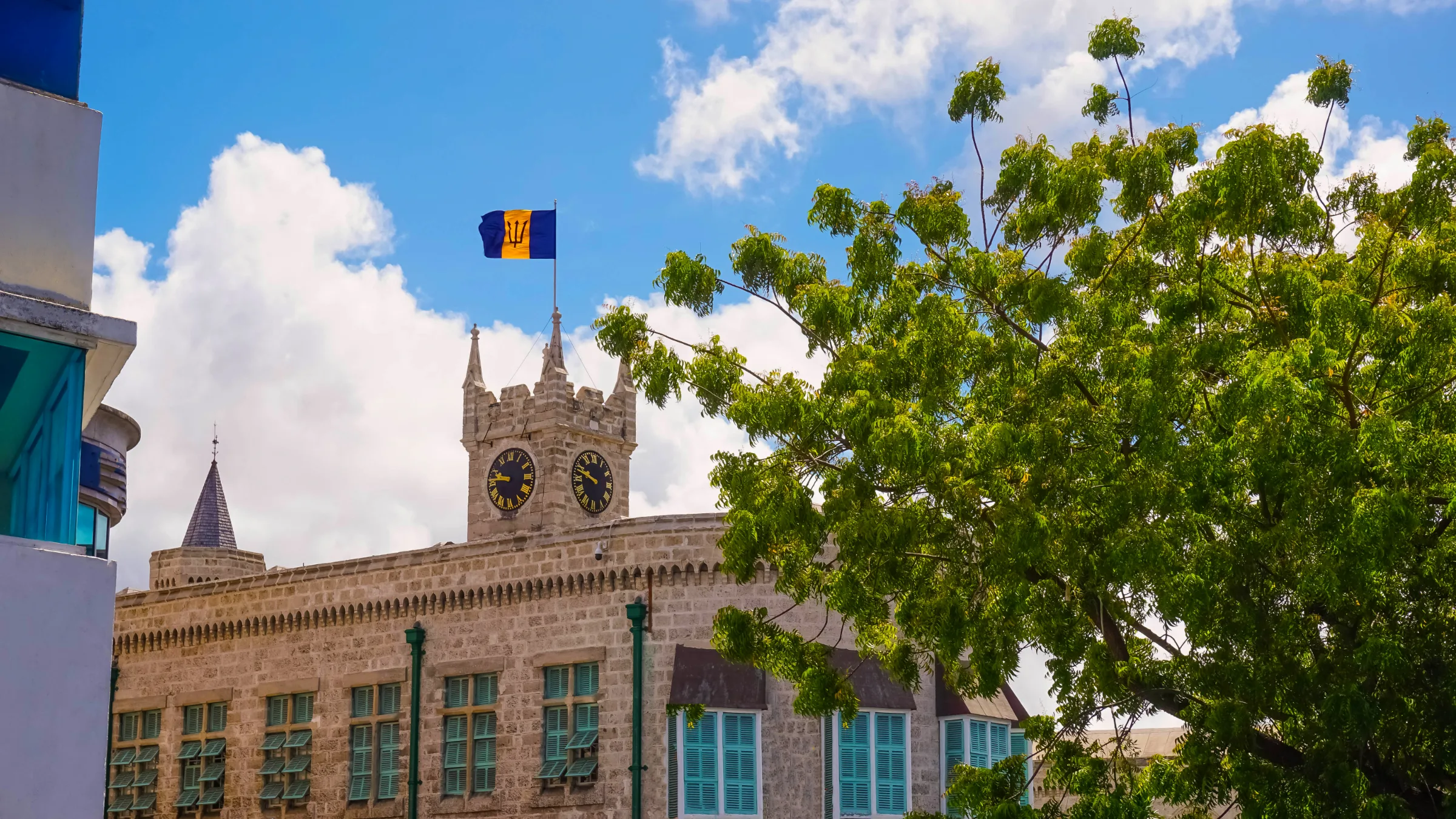 The Parliament Buildings in Bridgetown, Barbados