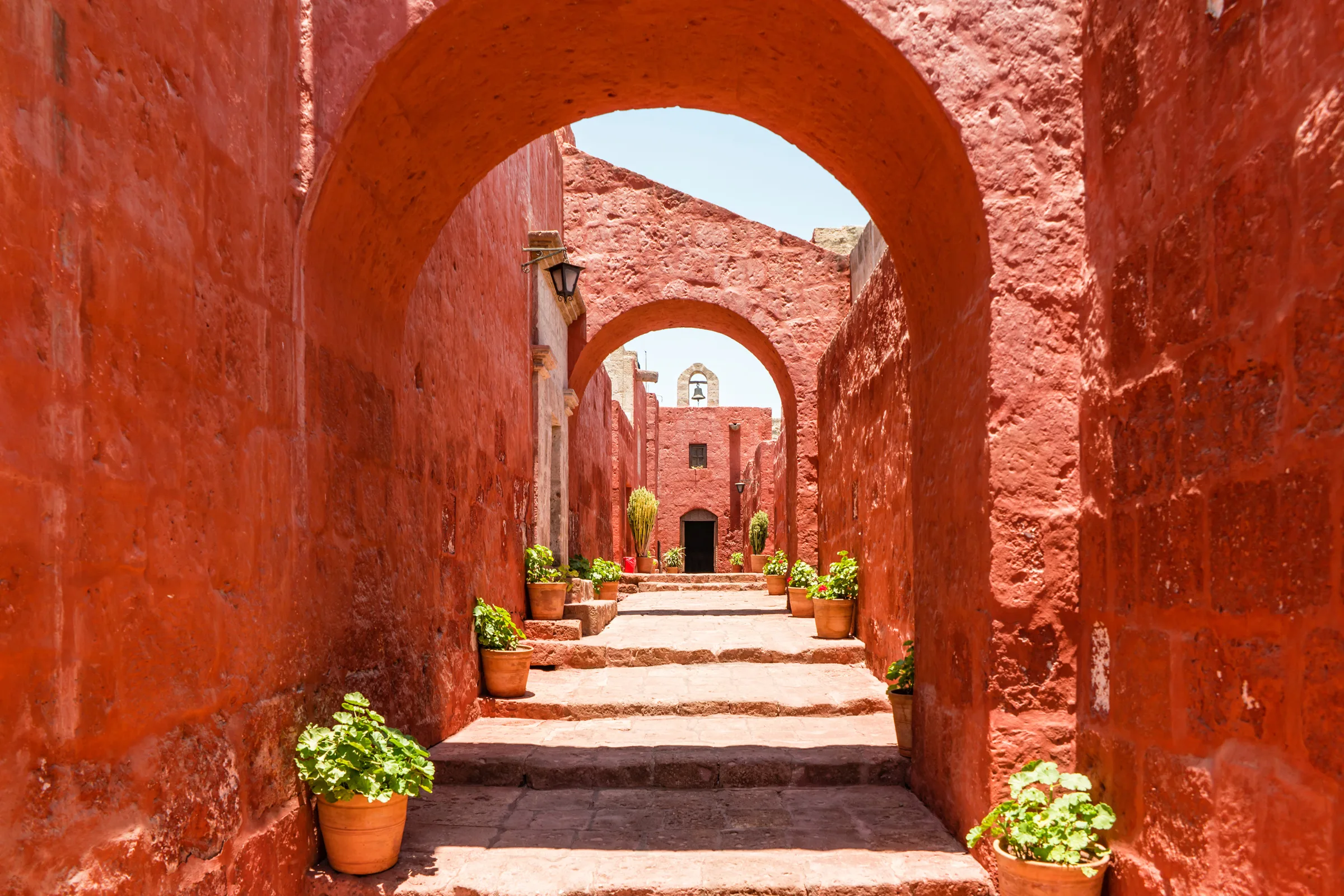 The Santa Catalina Monastery in Arequipa, Peru