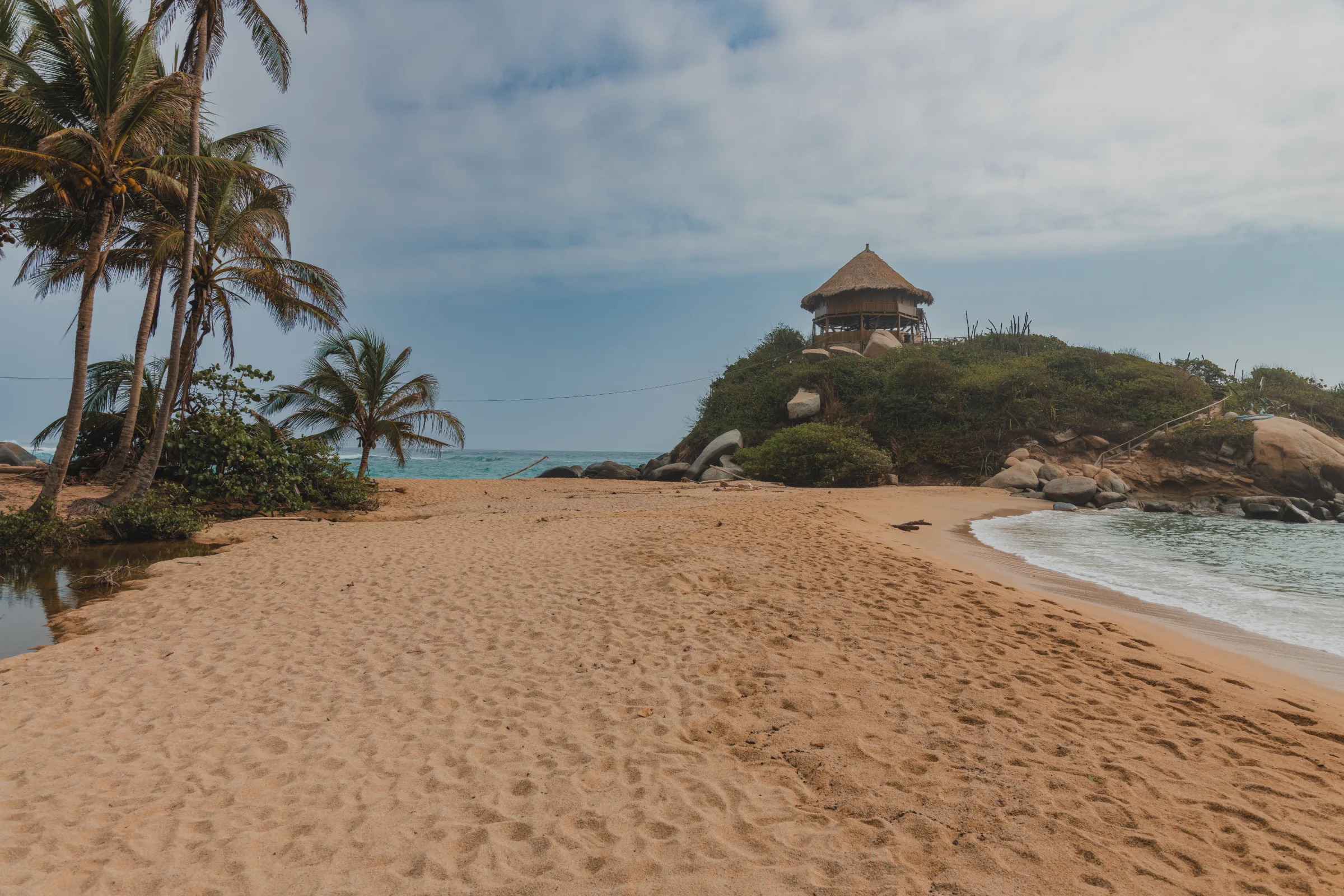 A beach in Tayrona National Park near Santa Marta, Colombia