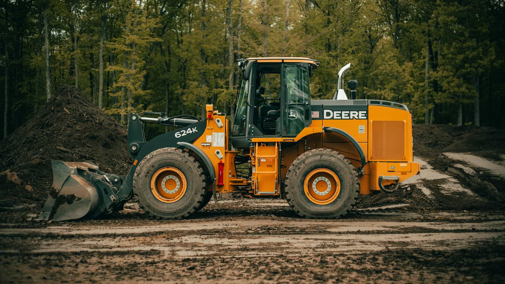 John Deere loader on a construction site in Colorado.