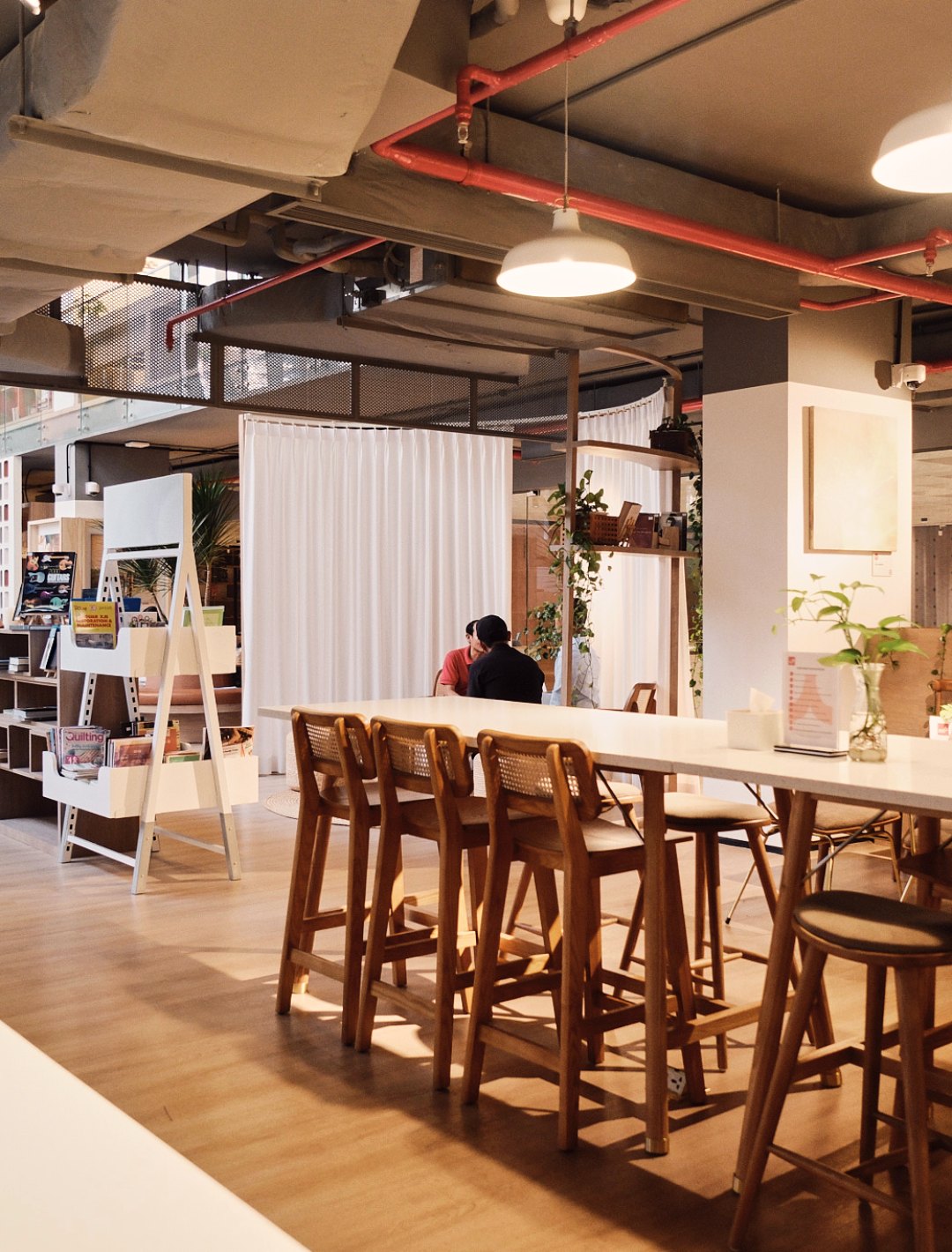The Commune eating area next to our member kitchen.
