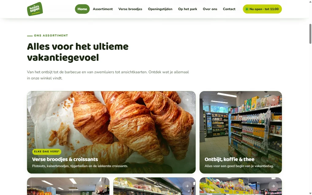 Het assortiment in twaalf overzichtelijke groepen