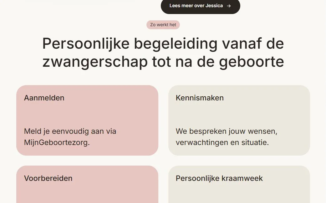 Zo werkt het: van aanmelden tot kraamweek