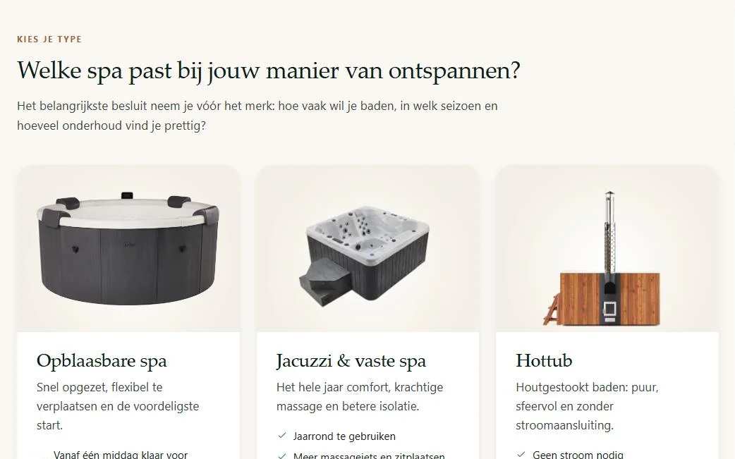 Welke spa past bij jouw manier van ontspannen?