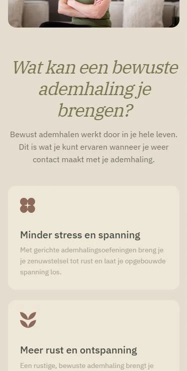 Rustig en leesbaar op mobiel