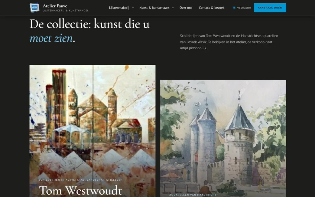 Het ambacht van inlijsten, sinds 1995