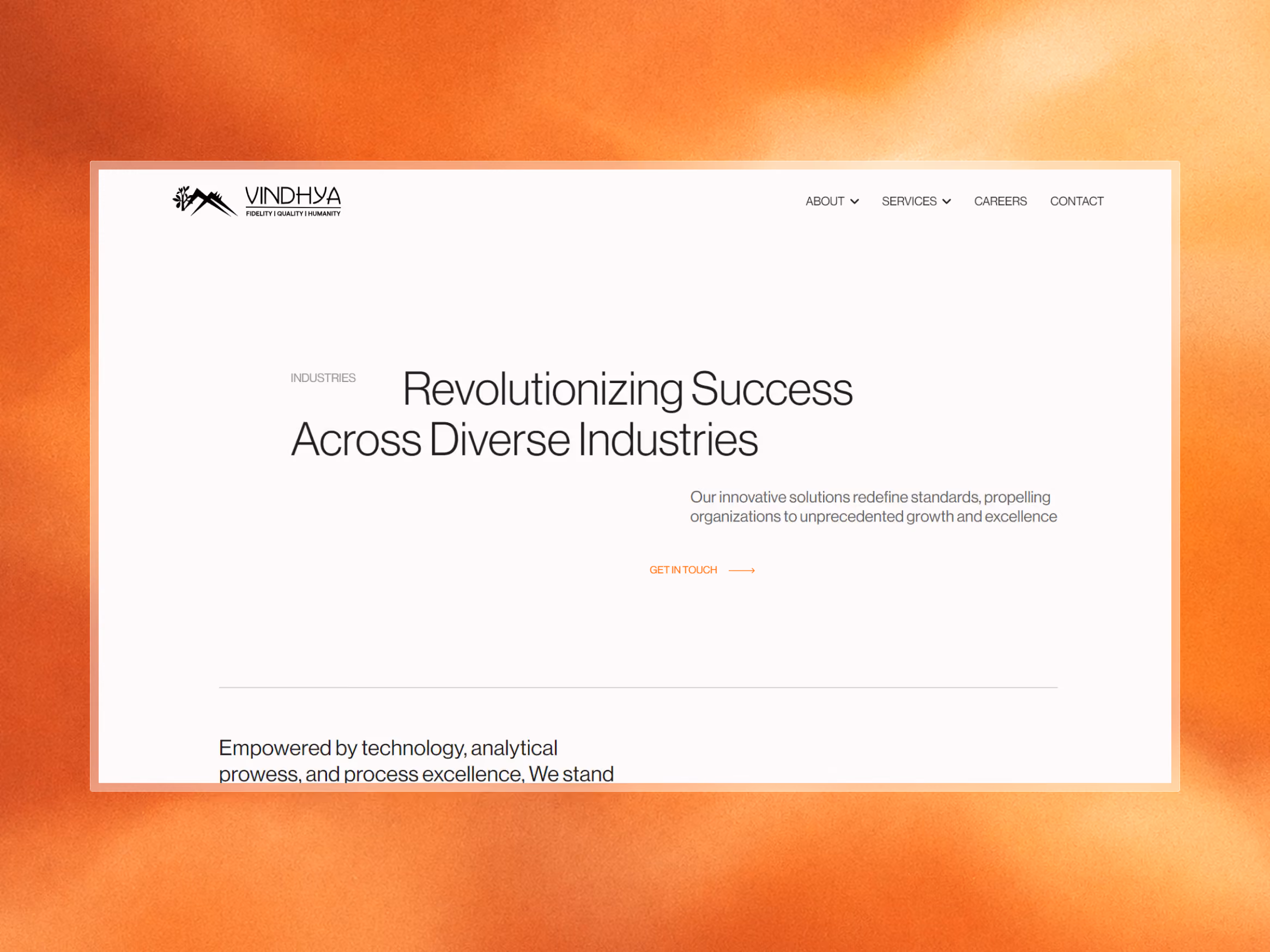 Catalyst Creative - Vindhya Infomedia Website Design
