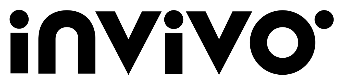 The word 'invivo' in bold black lowercase letters with a bold period following the 'o'.