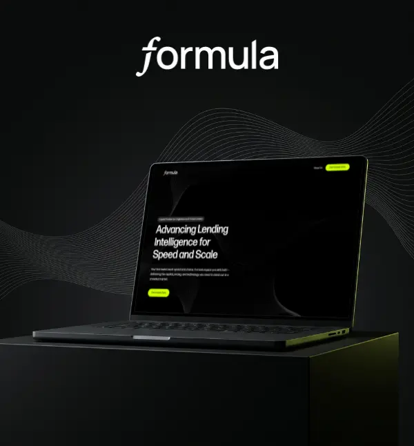 Formula Capital website on a laptop