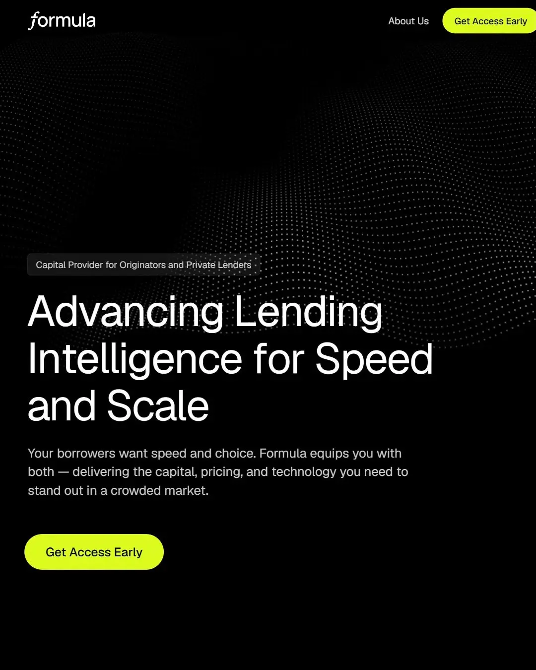 Formula Capital homepage