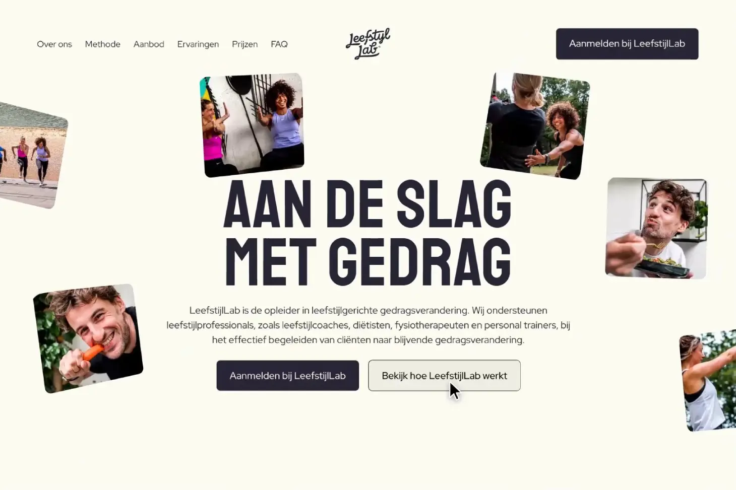 Leefstijl Lab homepage