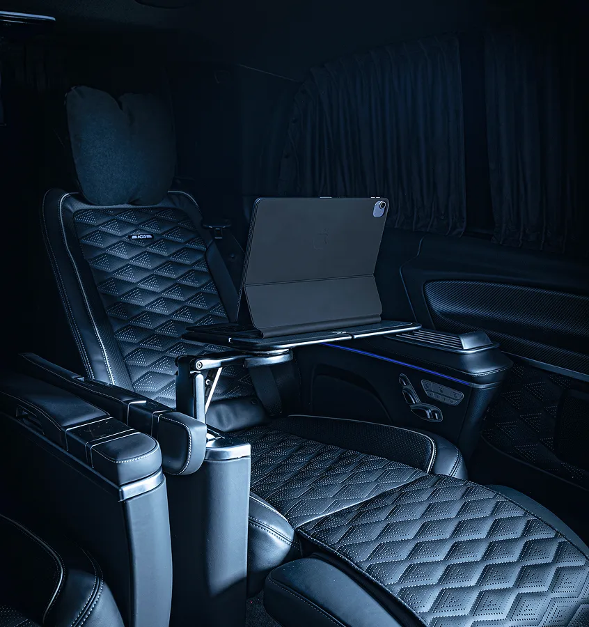 Private jet ready for departure