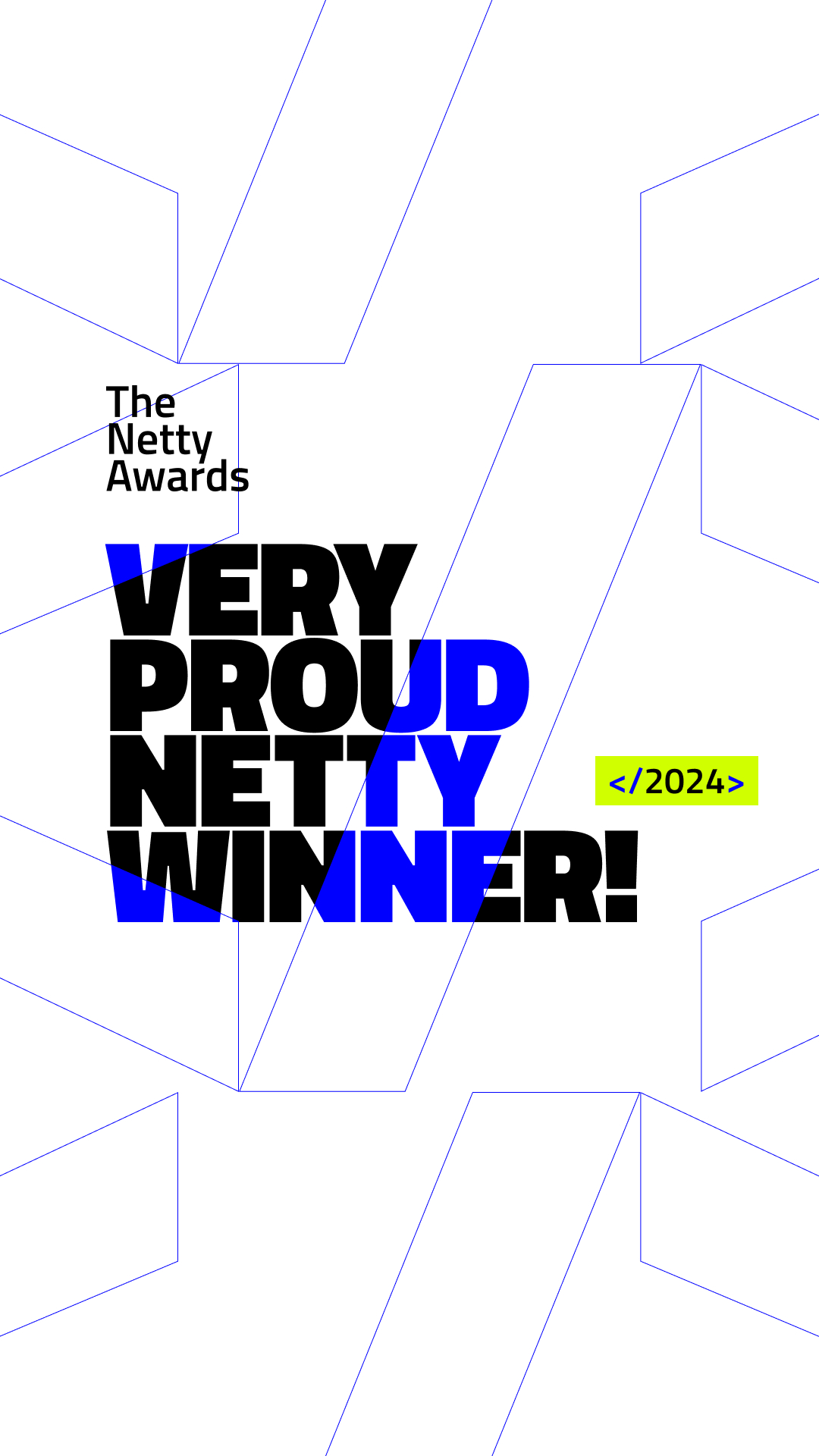 Insignia de ganador de los Netty Awards