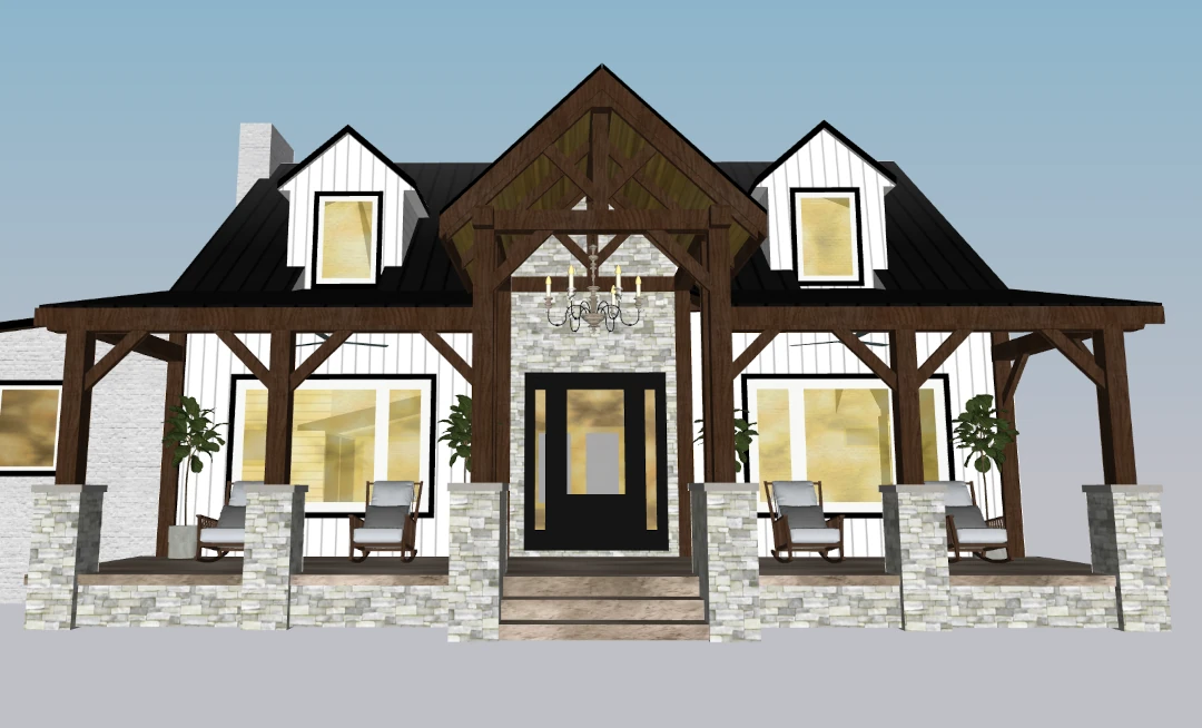 project exterior renovation rendering